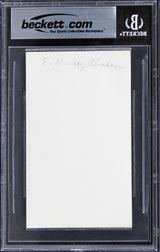 F. Murray Abraham The Grand Budapest Hotel Signed 3x5 Index Card BAS Slabbed