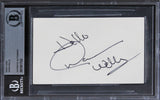 Dawn Wells Gilligan's Island Authentic Signed 3x5 Index Card BAS Slabbed 1