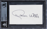 Dawn Wells Gilligan's Island Authentic Signed 3x5 Index Card BAS Slabbed 2