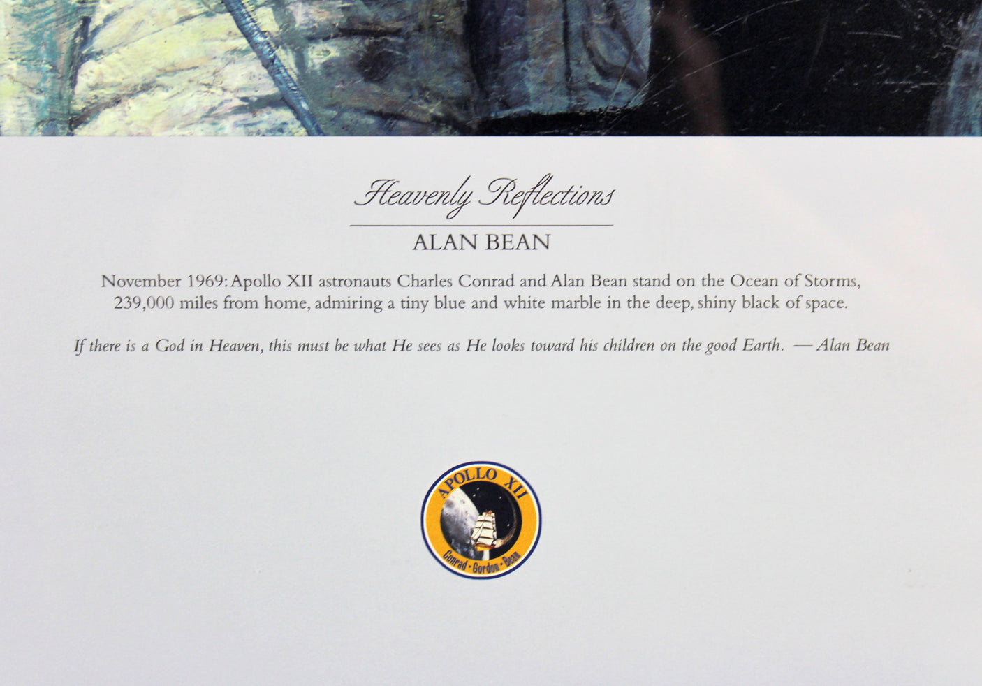 Alan Bean & Charles Conrad Apollo 12 Signed & Framed Art Print LE #145/850 BAS