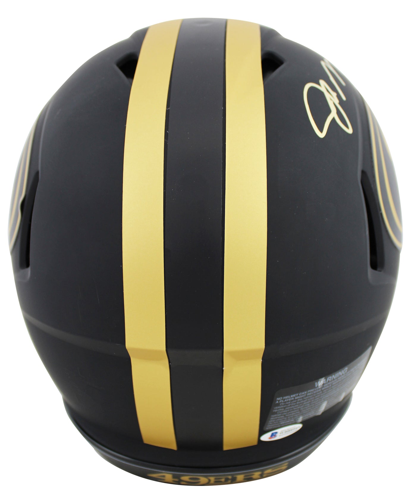 49ers Joe Montana Signed Eclipse Full Size Speed Proline Helmet BAS Witnessed