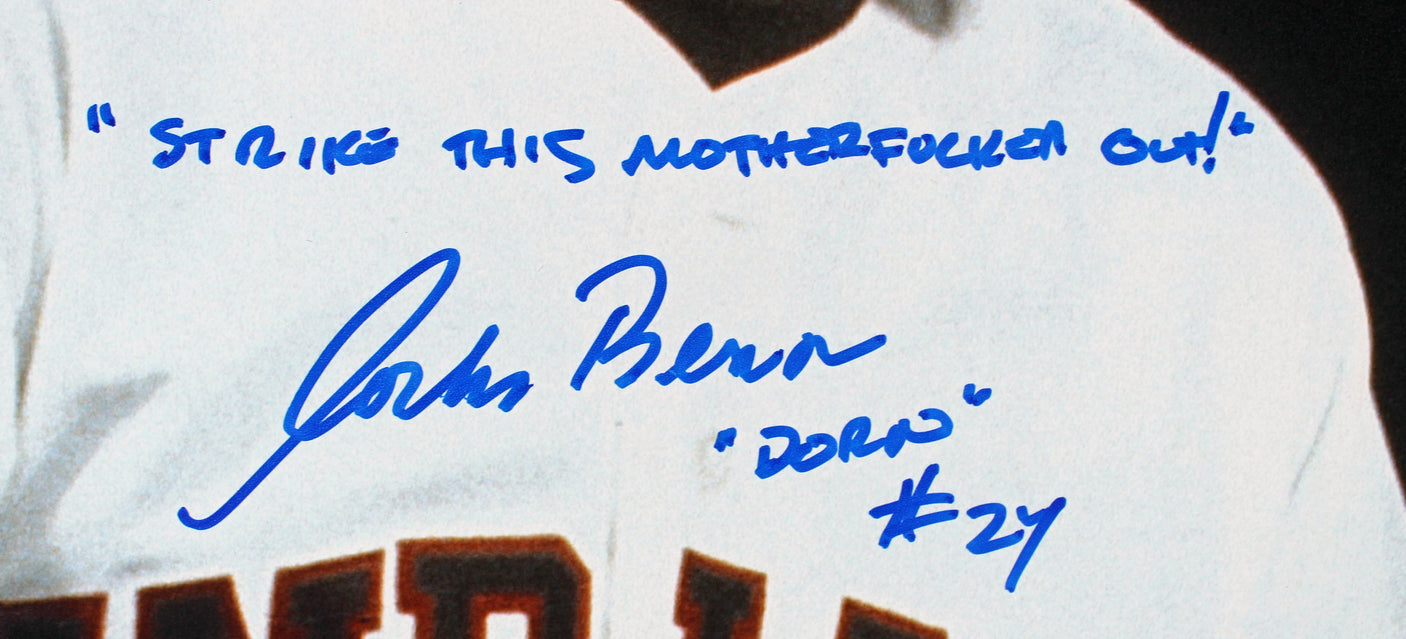 Charlie Sheen & Corbin Bernsen Major League "STMFO" Signed 16x20 Photo BAS Wit 1