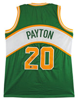 Gary Payton Authentic Signed Green Pro Style Jersey Autographed BAS