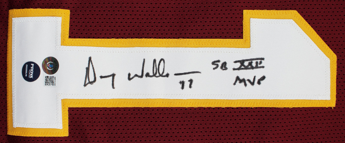 Doug Williams "SB XXII MVP" Authentic Signed Maroon Pro Style Jersey BAS Witness