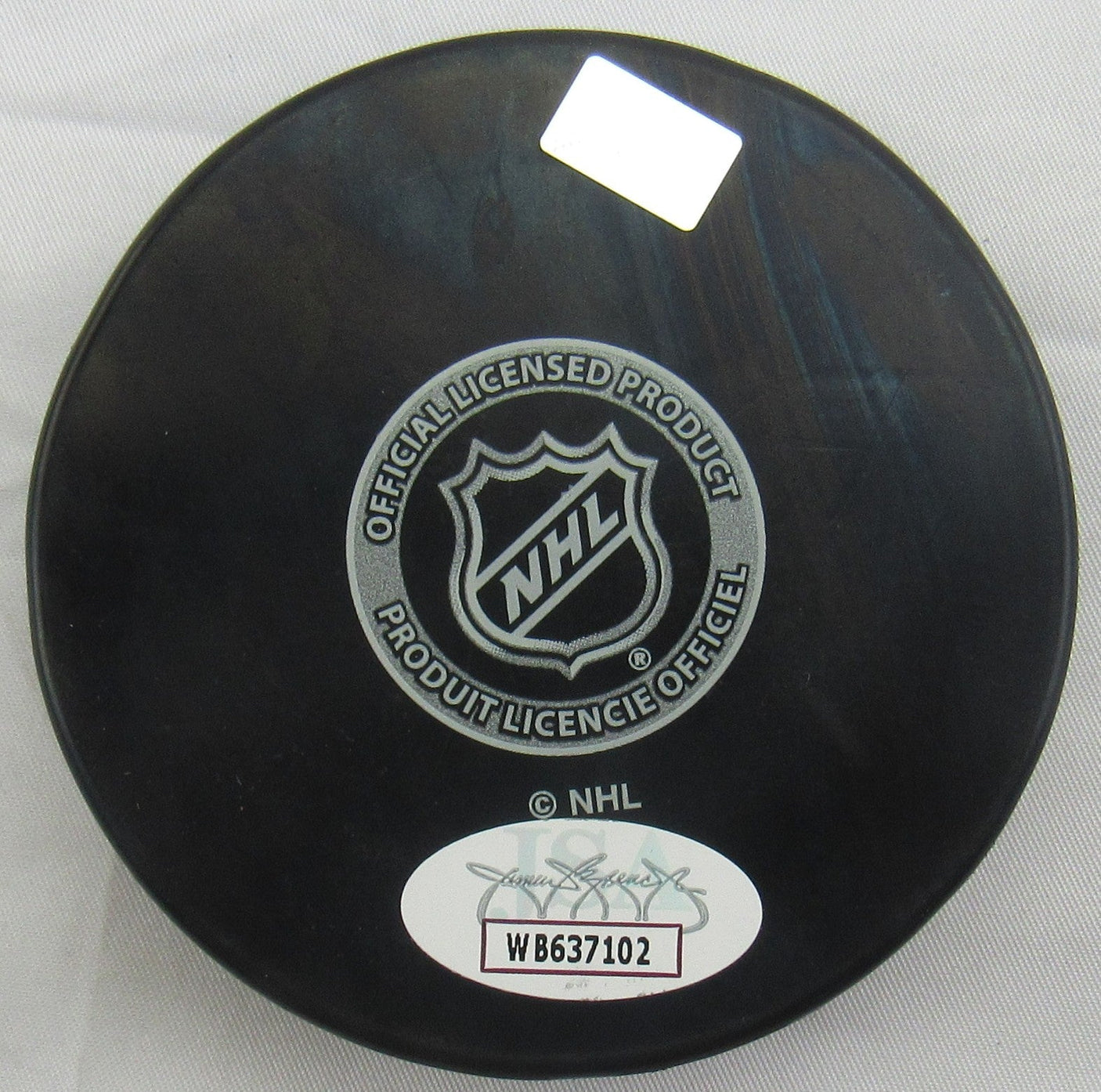Pierre Turgeon Signed Auto Autograph Sabers Logo Hockey Puck w/ Insc JSA Witnessed