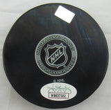 Pierre Turgeon Signed Auto Autograph Sabers Logo Hockey Puck w/ Insc JSA Witnessed