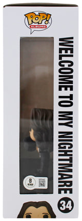 Alice Cooper "WTMN" Signed Funko Pop Vinyl Figure #34 w/ Yellow Sig BAS Witness