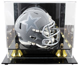 Cowboys Roger Staubach Signed Slate Speed Mini Helmet W/ Case BAS Witnessed