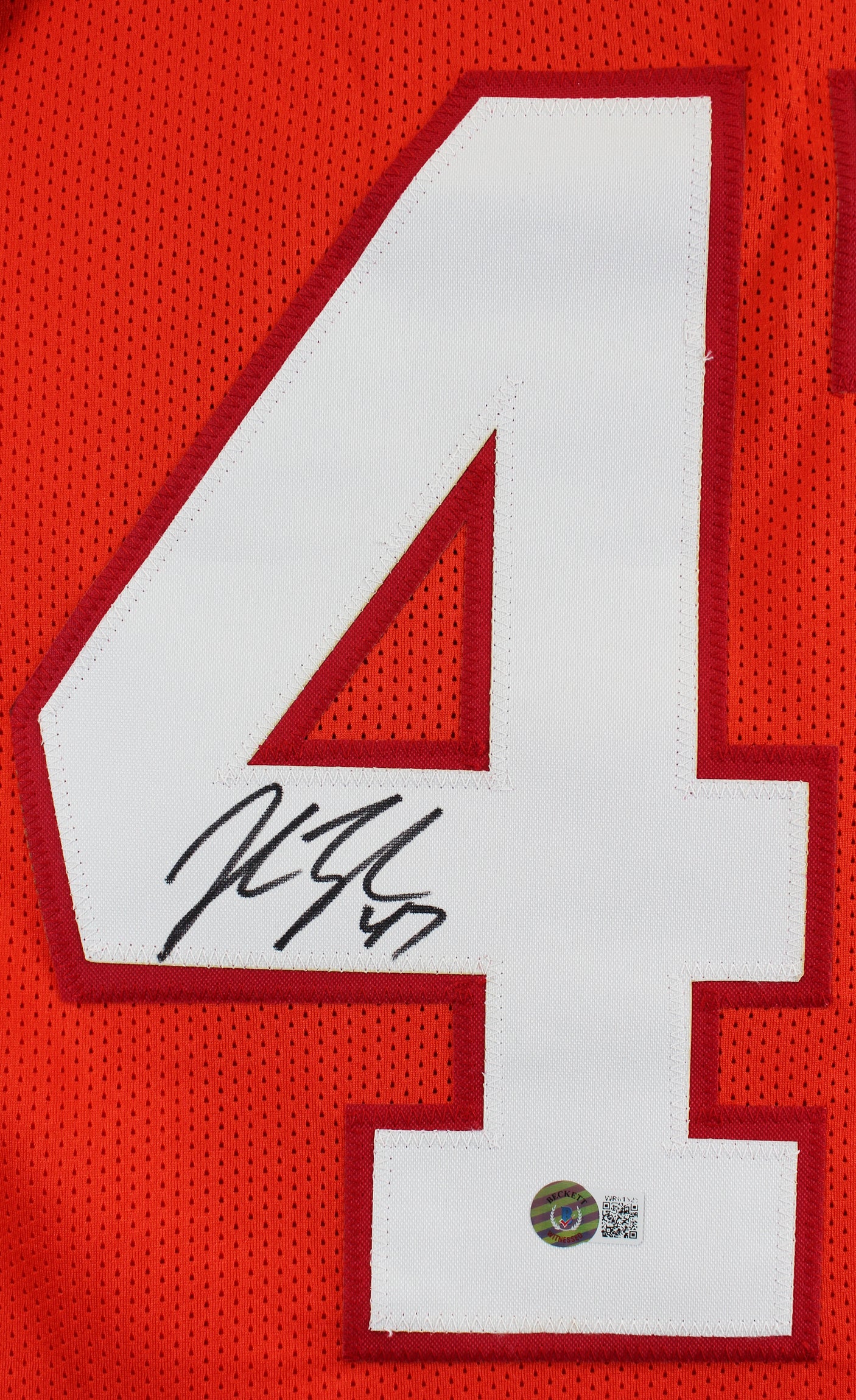 John Lynch Authentic Signed Orange Throwback Pro Style Jersey BAS Witnessed