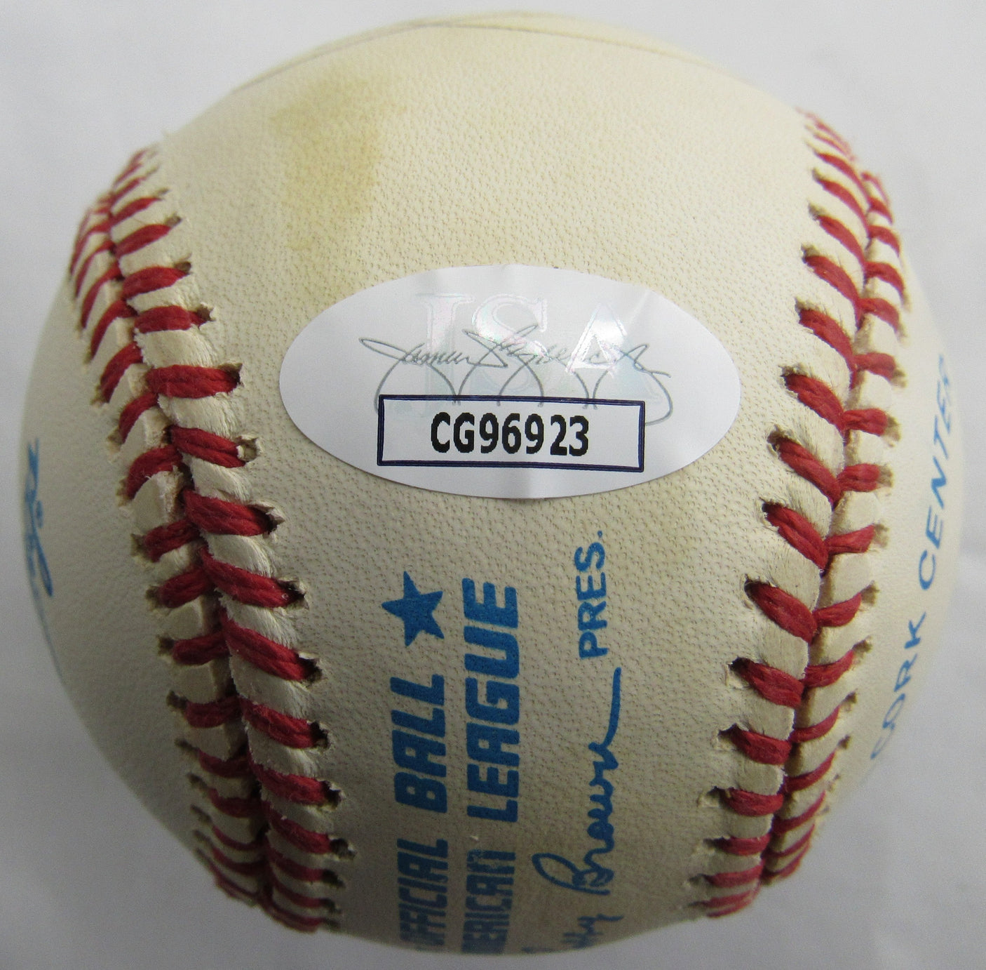 Sparky Anderson Cecil Fielder Signed Auto Baseball JSA CG96923