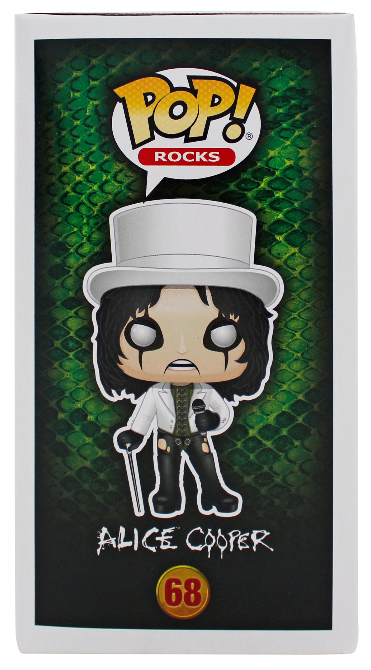 Alice Cooper "Poison" Signed Funko Pop Vinyl Figure #68 w/ Red Sig BAS Witnessed