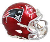 Patriots Richard Seymour Authentic Signed Flash Speed Mini Helmet BAS Witnessed