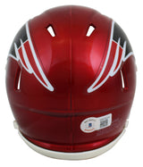 Patriots Richard Seymour Authentic Signed Flash Speed Mini Helmet BAS Witnessed
