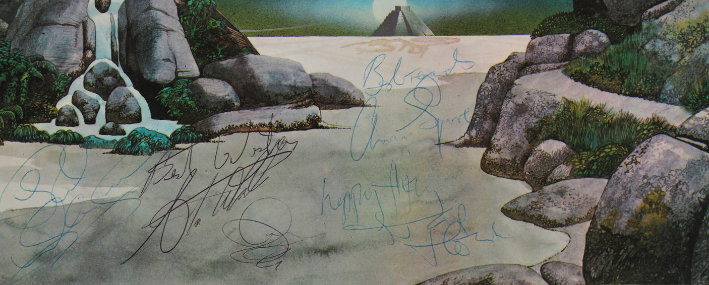 Yes (4) Anderson Squire Wakeman & Howe Signed Album Cover W/ Vinyl BAS #AC26842