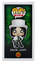 Alice Cooper Authentic Signed Funko Pop Vinyl Figure #68 w/ Red Sig BAS Witness