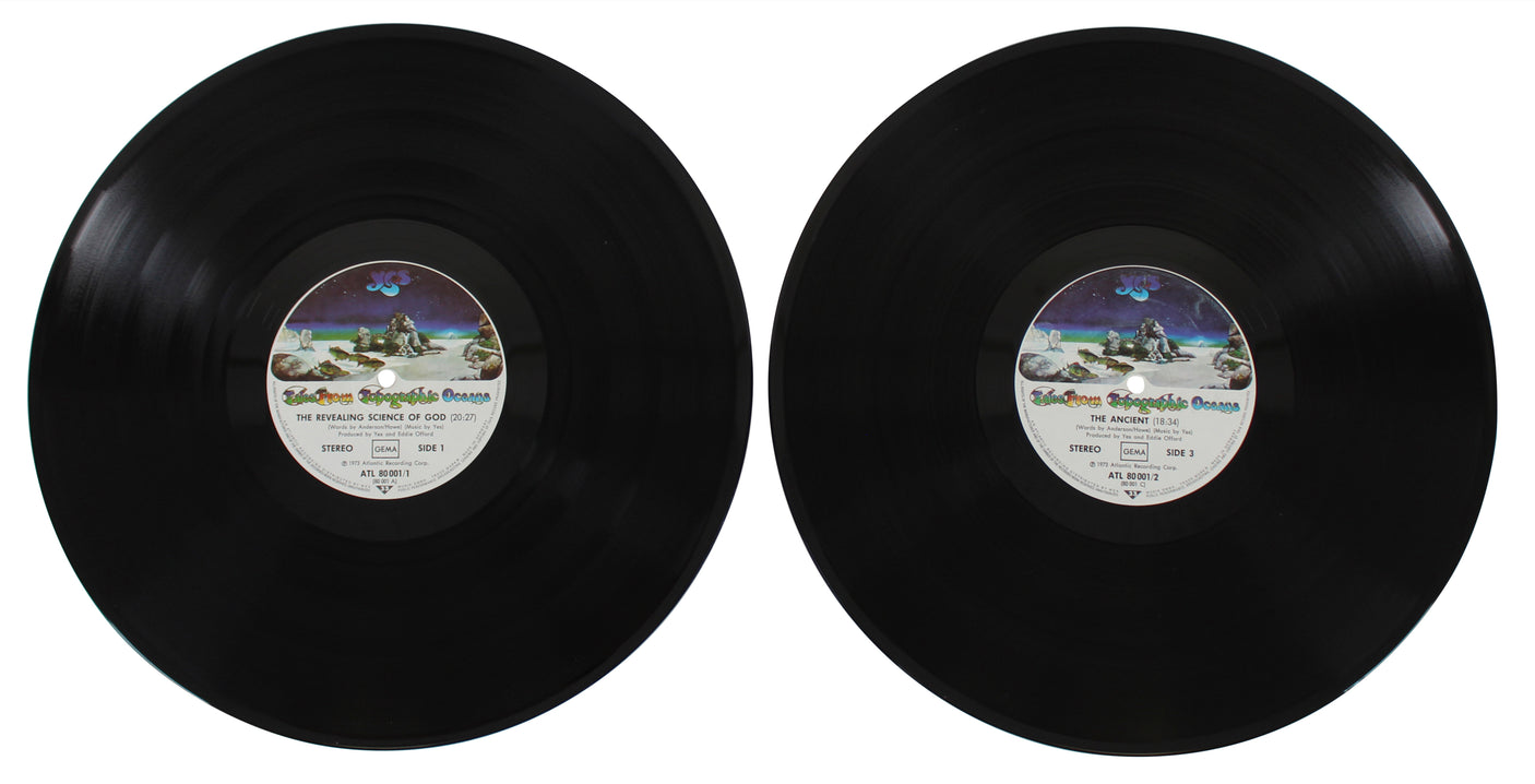 Yes (4) Anderson Squire Wakeman & Howe Signed Album Cover W/ Vinyl BAS #AC26842