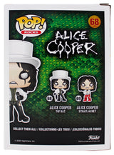 Alice Cooper "Schools Out" Signed Funko Pop Vinyl Figure #68 w/ Red Sig BAS Wit