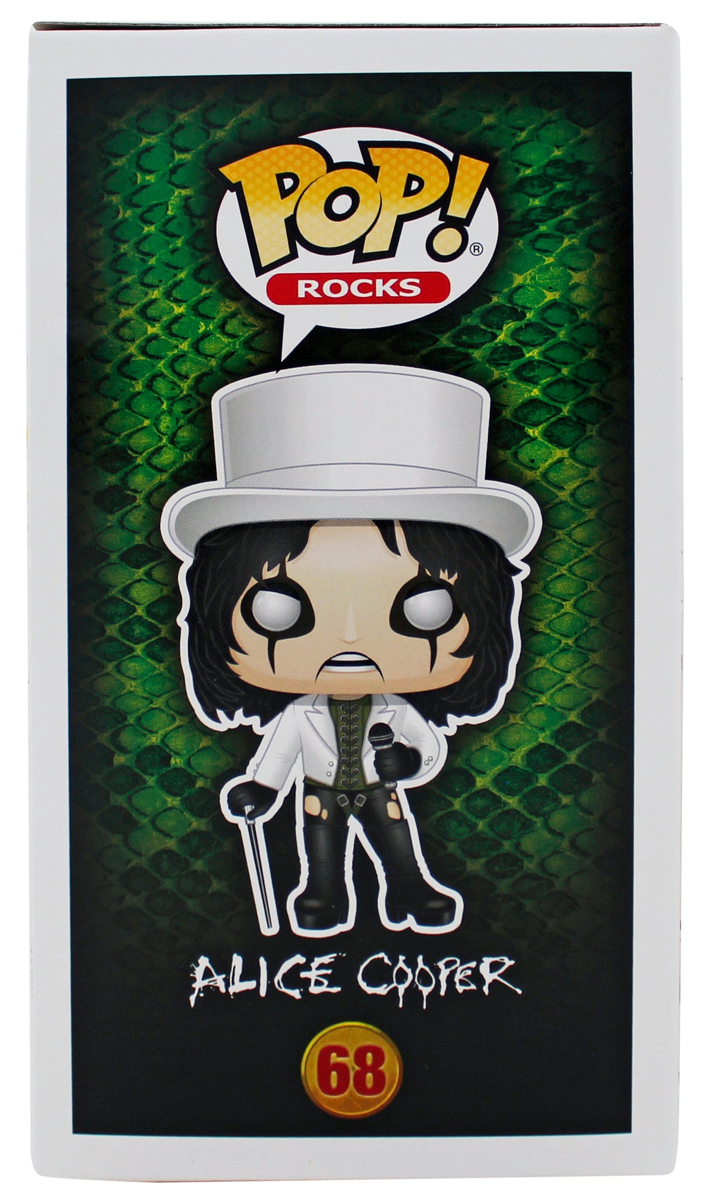 Alice Cooper "Schools Out" Signed Funko Pop Vinyl Figure #68 w/ Red Sig BAS Wit