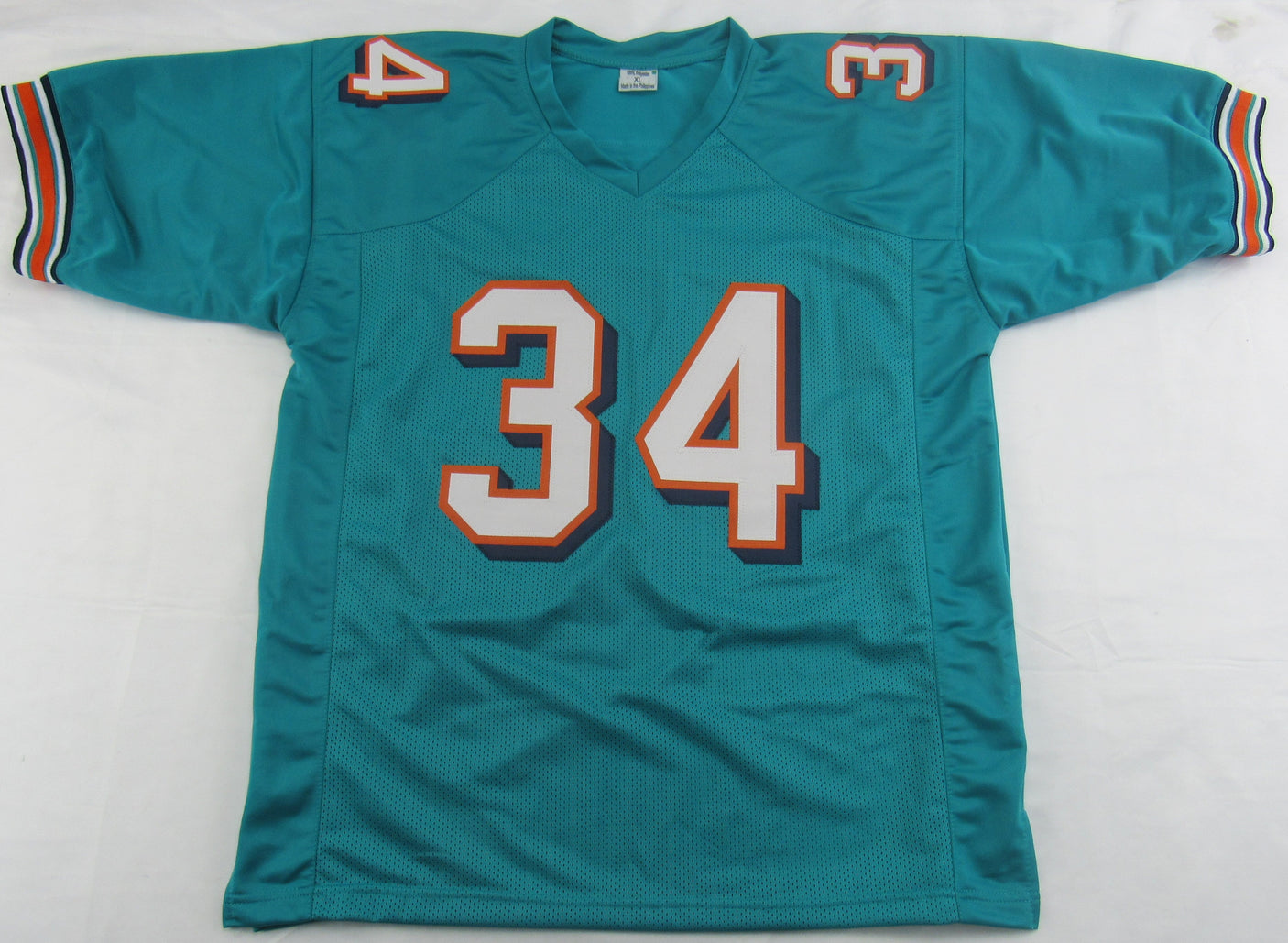 Ricky Williams Signed Auto Autograph Replica Dolphins Jersey w/ Hitting Holes Insc JSA Witness