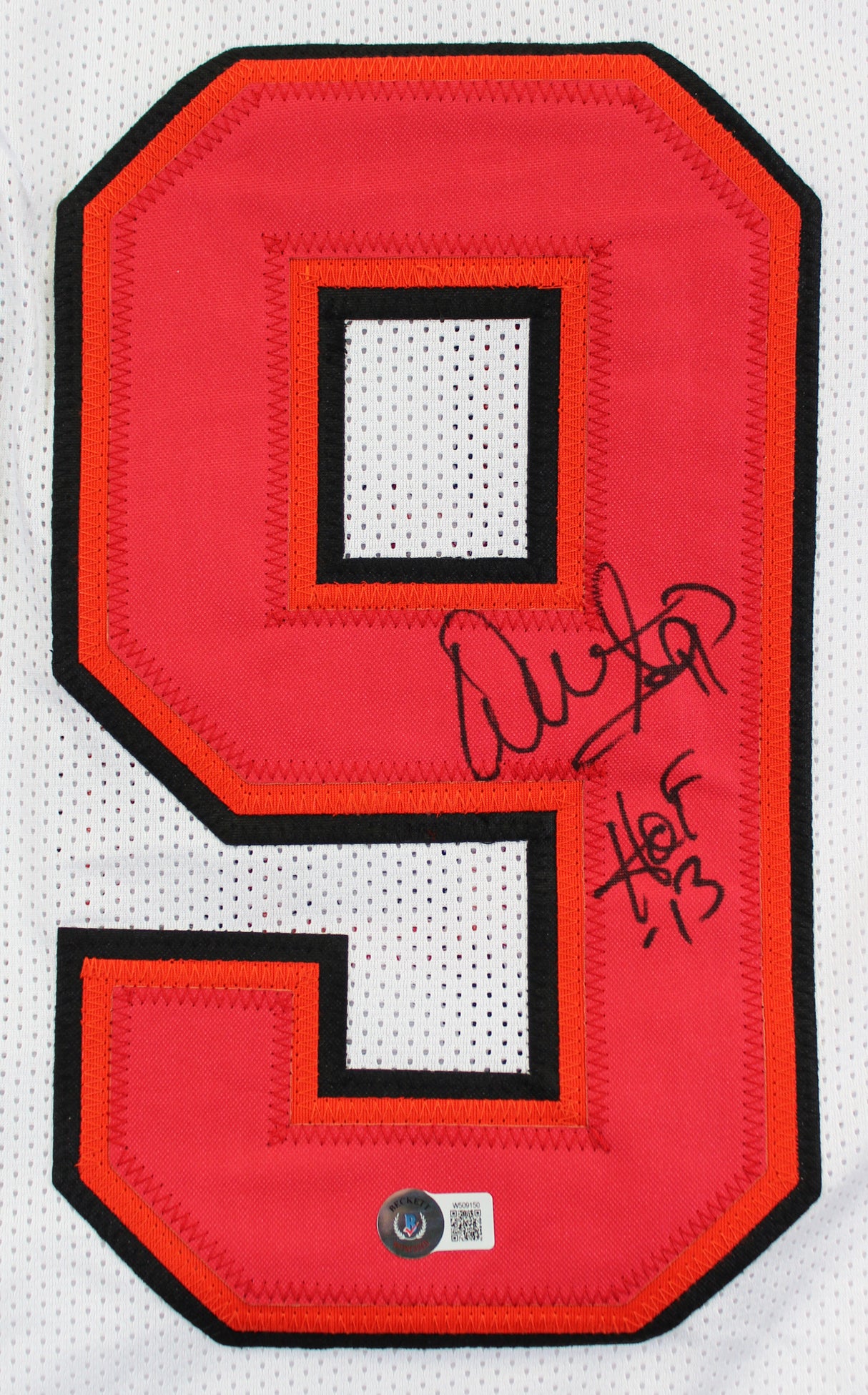 Warren Sapp "HOF 13" Authentic Signed White Pro Style Jersey BAS Witnessed