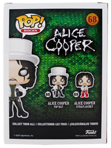 Alice Cooper "I'm 18" Signed Funko Pop Vinyl Figure #68 w/ Red Sig BAS Witnessed