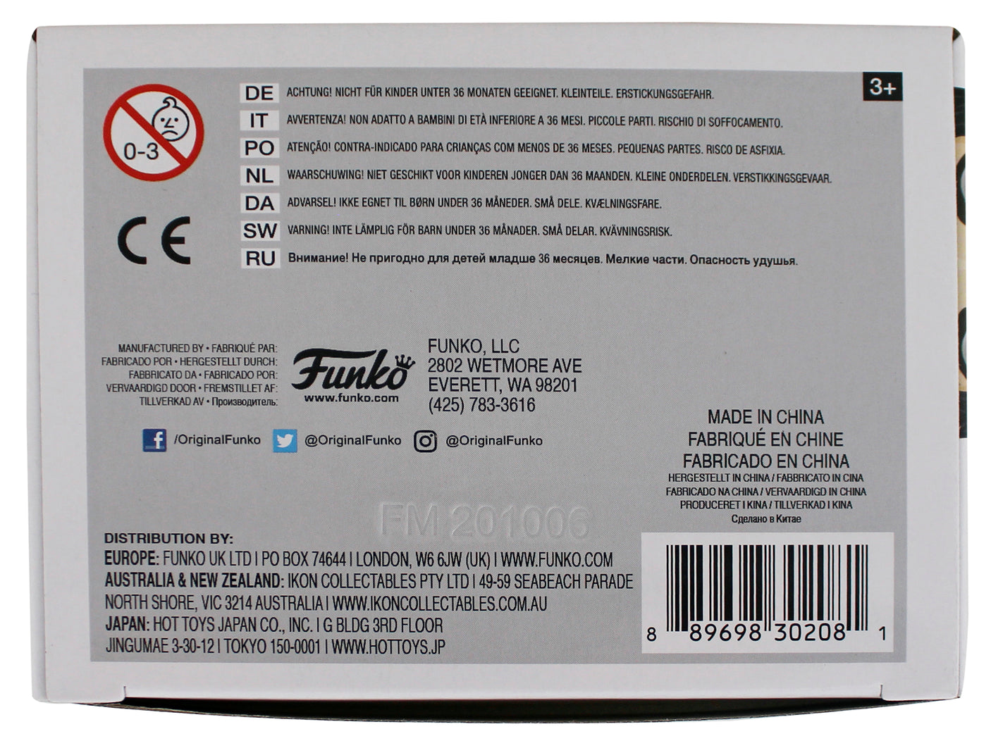 Alice Cooper Signed Funko Pop Vinyl Figure #69 w/ White Sig BAS Witnessed