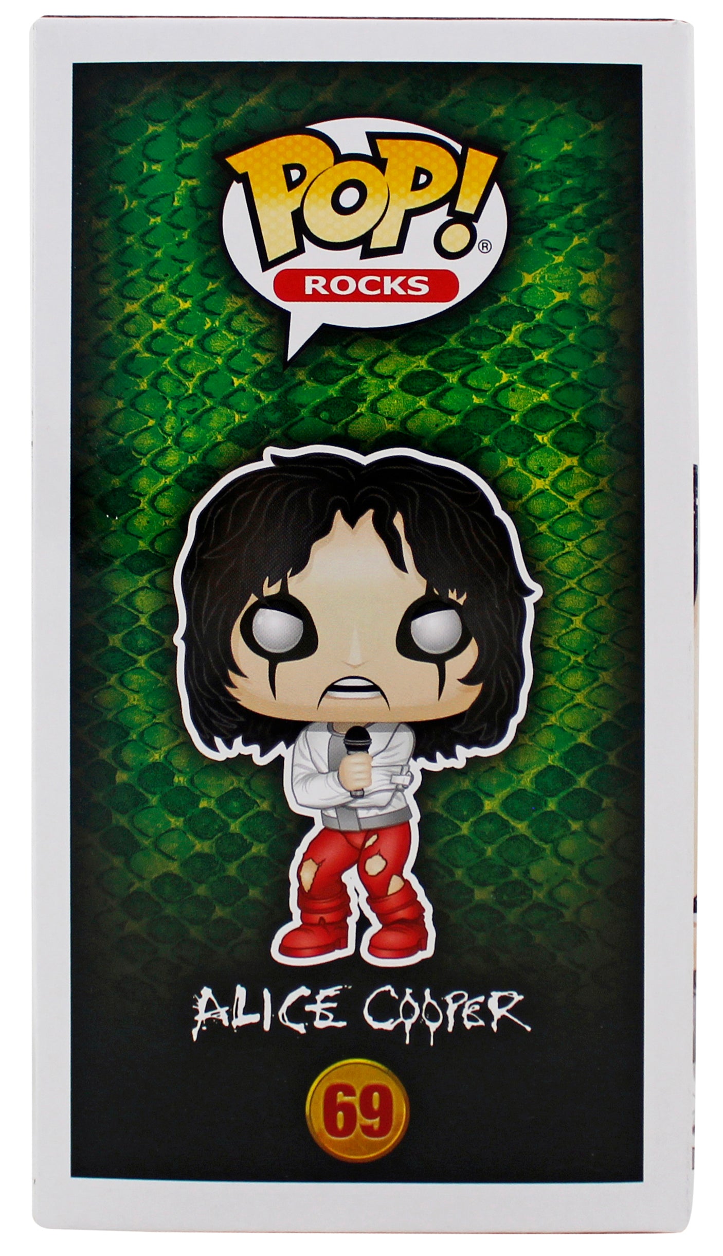 Alice Cooper "Schools Out" Signed Funko Pop Vinyl Figure #69 w/ Blue Sig BAS Wit