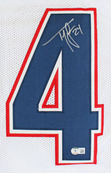 Ty Law Authentic Signed White Pro Style Jersey Autographed BAS Witnessed