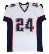 Ty Law Authentic Signed White Pro Style Jersey Autographed BAS Witnessed