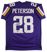 Adrian Peterson Authentic Signed Purple Pro Style Jersey BAS Witnessed