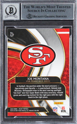 49ers Joe Montana Signed 2020 Select Unbreakable #7 Card Auto 10! BAS Slabbed