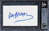 Ray Bradbury Fahrenheit 451 Signed 3x5 Index Card Auto Graded 10! BAS Slabbed