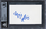 Tori Spelling 90210 Authentic Signed 3x5 Index Card Auto Graded 10! BAS Slabbed