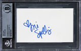 Tori Spelling 90210 Authentic Signed 3x5 Index Card Auto Graded 10! BAS Slabbed
