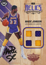 Lakers Magic Johnson Signed 5x7 Upper Deck Supreme Hard Court Card BAS #MJ19889