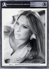 Barbra Streisand What's Up, Doc? Authentic Signed 8x10 Promp Photo BAS Slabbed
