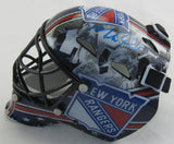 Mike Richter Signed Auto Rangers Mini Helmet JSA Witness COA