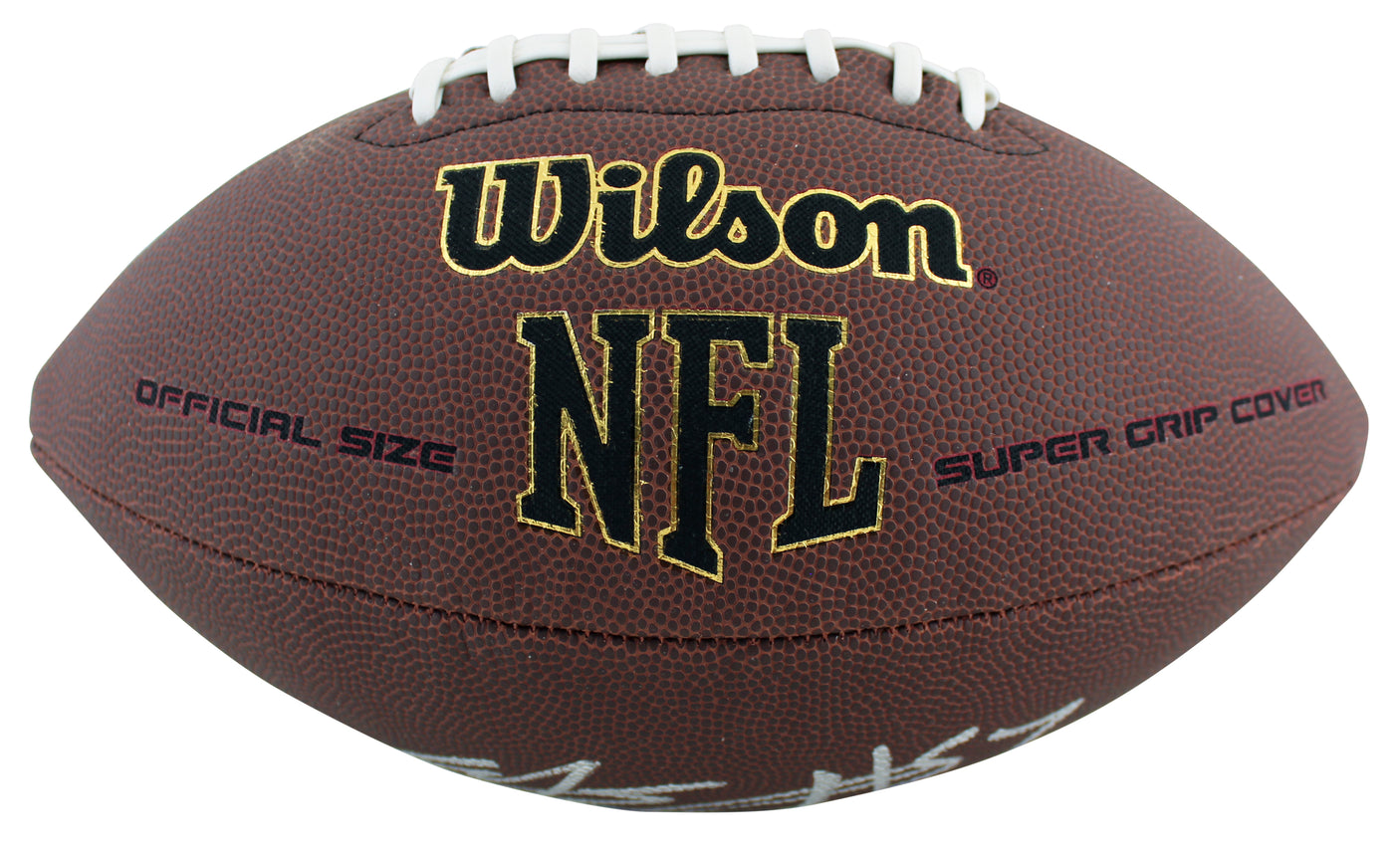 Bills A.J. Epenesa Authentic Signed Wilson Super Grip Nfl Football BAS Witnessed