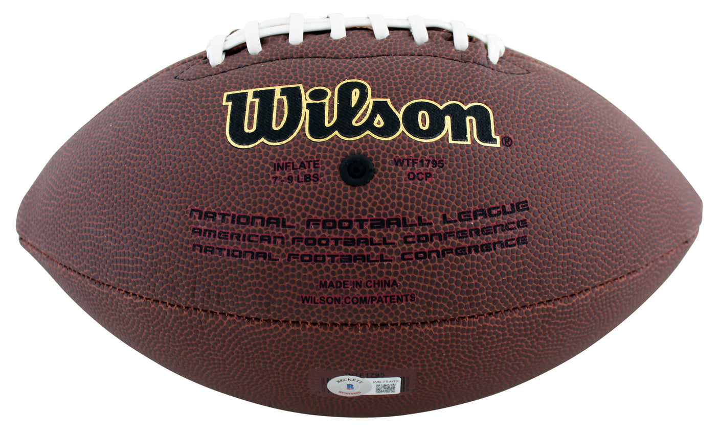 Bills A.J. Epenesa Authentic Signed Wilson Super Grip Nfl Football BAS Witnessed