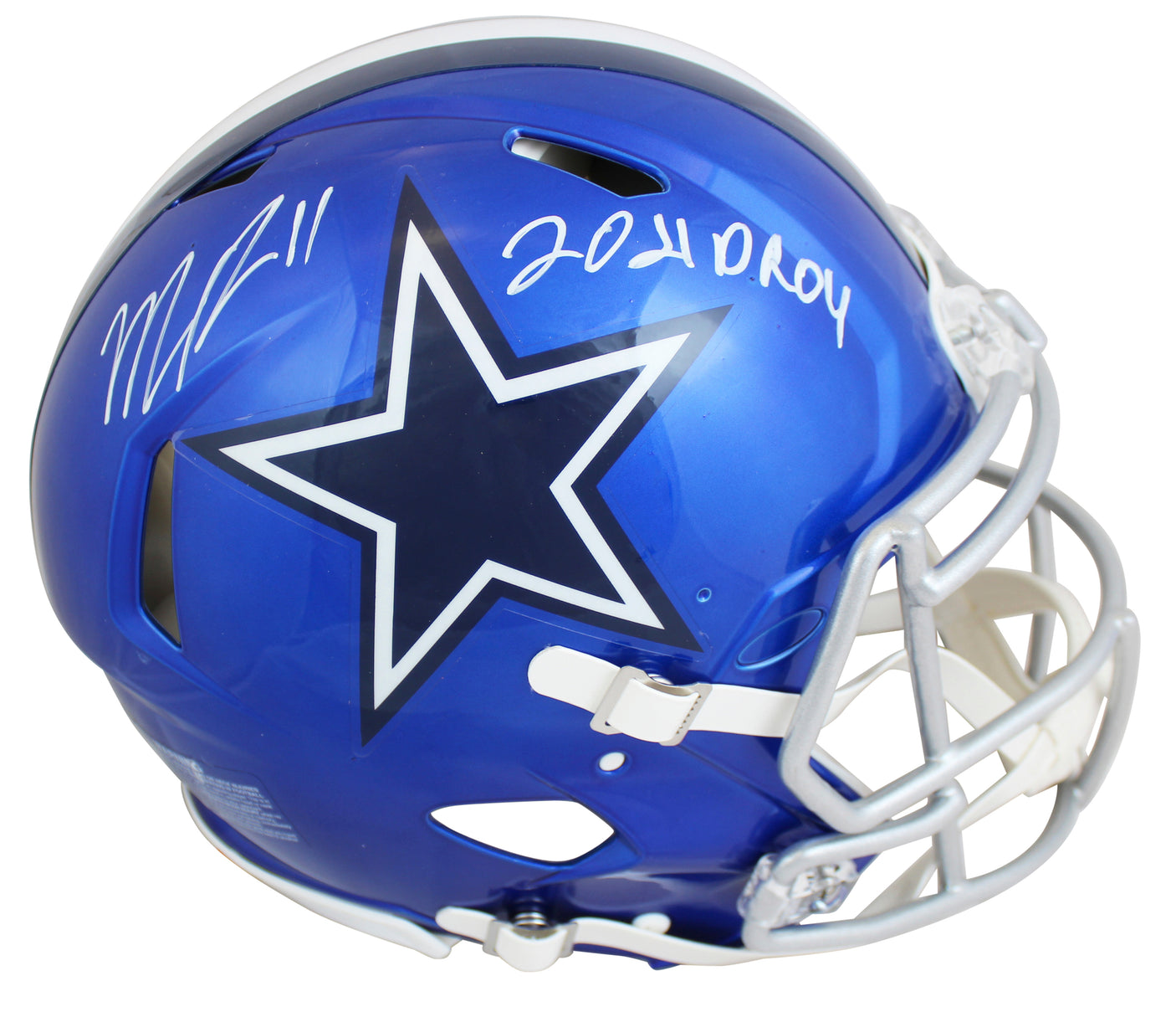 Cowboys Micah Parsons Signed Flash F/S Speed Proline Helmet w/ Case Fanatics