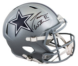 Cowboys Jason Witten Signed Silver Full Size Speed Rep Helmet BAS Witnessed