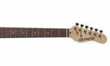 Alice Cooper Signed Black Electric Guitar w/ Self Portrait Sketch BAS Witnessed