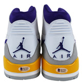 Lakers Magic Johnson Signed 2018 Nike Air Jordan Legacy 312 Shoes BAS Witness 1