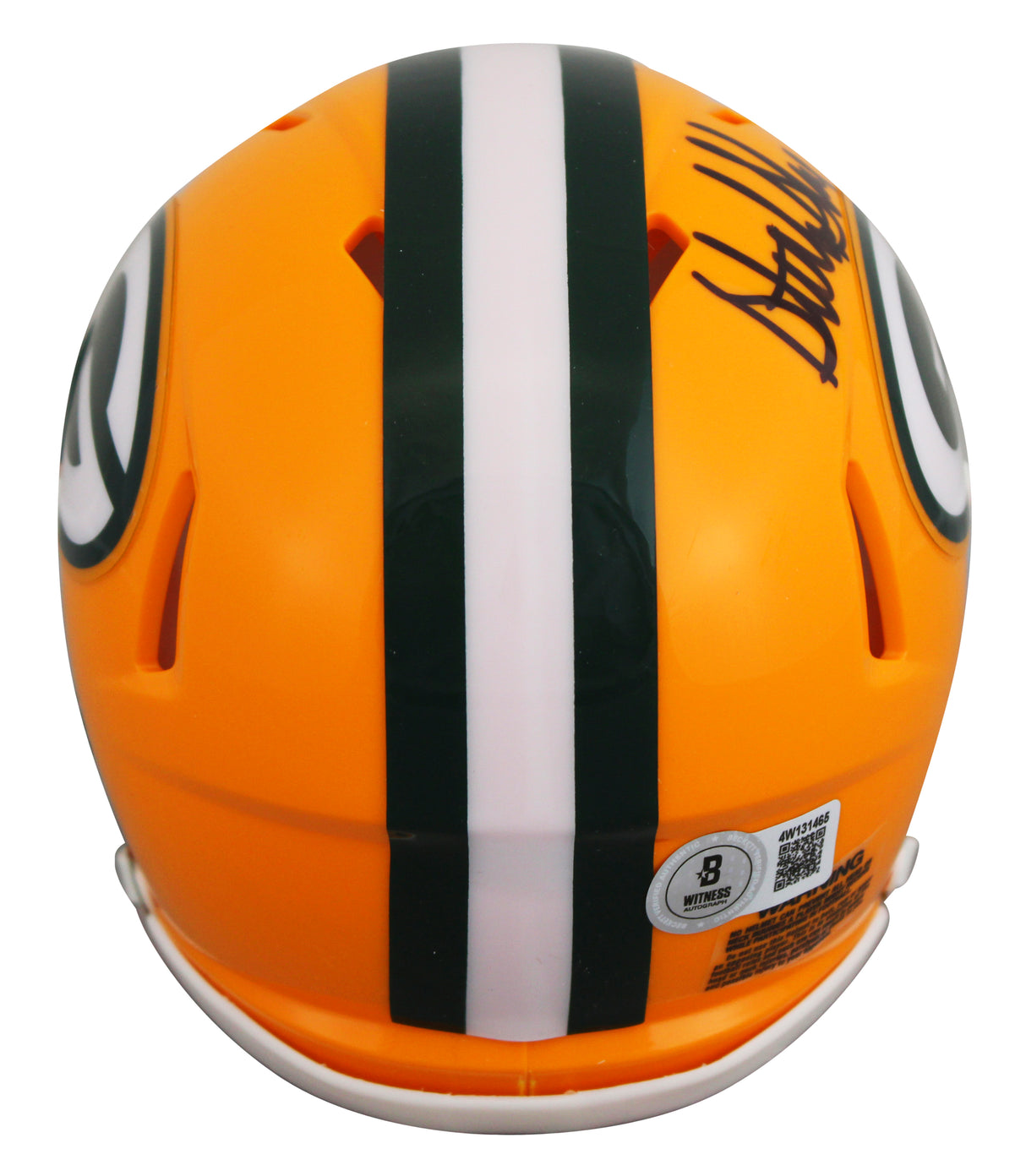 Packers Sterling Sharpe Authentic Signed Speed Mini Helmet W/ Case BAS Witnessed
