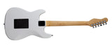 Alice Cooper Signed White Electric Guitar w/ Self Portrait Sketch BAS Witnessed