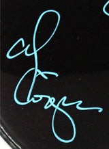 Alice Cooper Signed 13 Inch Drum Head w/ Self Portrait Sketch BAS Witnessed