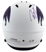 Ravens Ray Lewis Authentic Signed Lunar Full Size Speed Rep Helmet BAS Witnessed