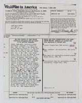 Jim Henson The Muppets Signed 8.5x11 Reference Sheet Document BAS #AB31378