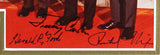 US Presidents (4) Reagan, Carter, Ford & Nixon Signed Framed Display BAS