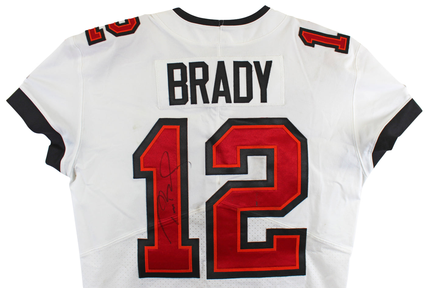 Buccaneers Tom Brady Signed 2022 White Nike Game Worn Jersey BAS & Photo Matched